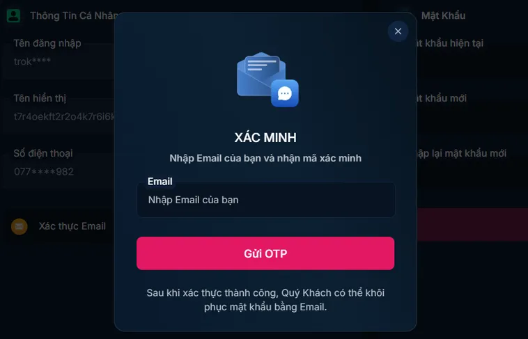 Xác Minh Email Để Tăng Mức Độ Bảo Mật Cho Tài Khoản RikBet Của Bạn
