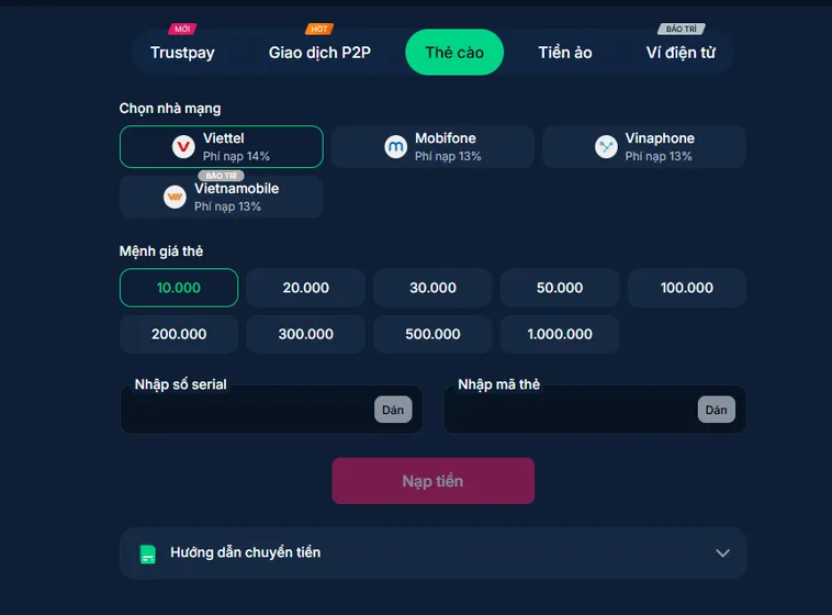 Nạp Tiền RikBet Hướng Dẫn Cách Bơm Vốn Cược Siêu Tốc Để Chinh Phục Mọi Trò Chơi