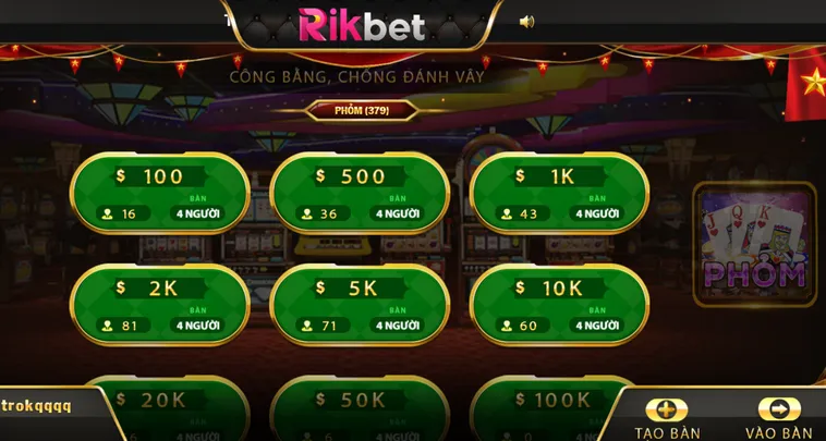 Chinh Phục Siêu Phẩm Phỏm Tại RikBet Đỉnh Cao Và Đổi Thưởng Giá Trị Mỗi Ngày